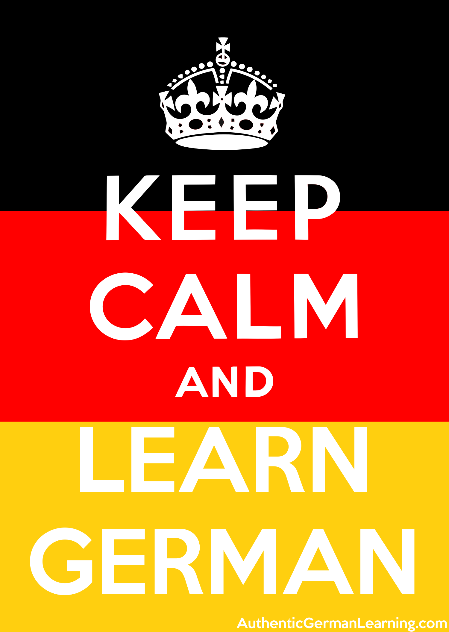 Keep calm and learn german