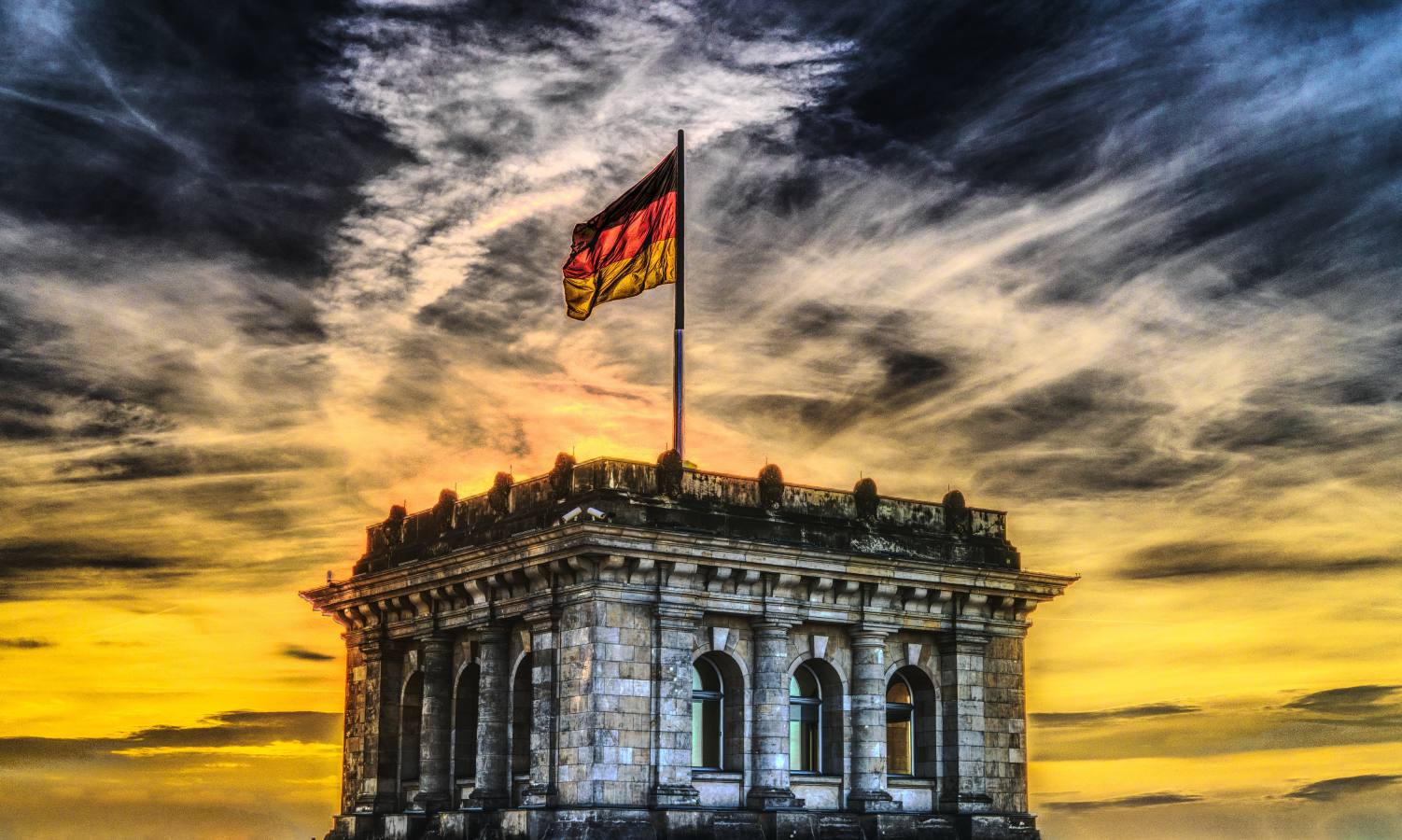 Bundestag german flag