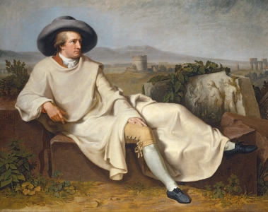 Goethe in the Roman Campagna by Tischbein