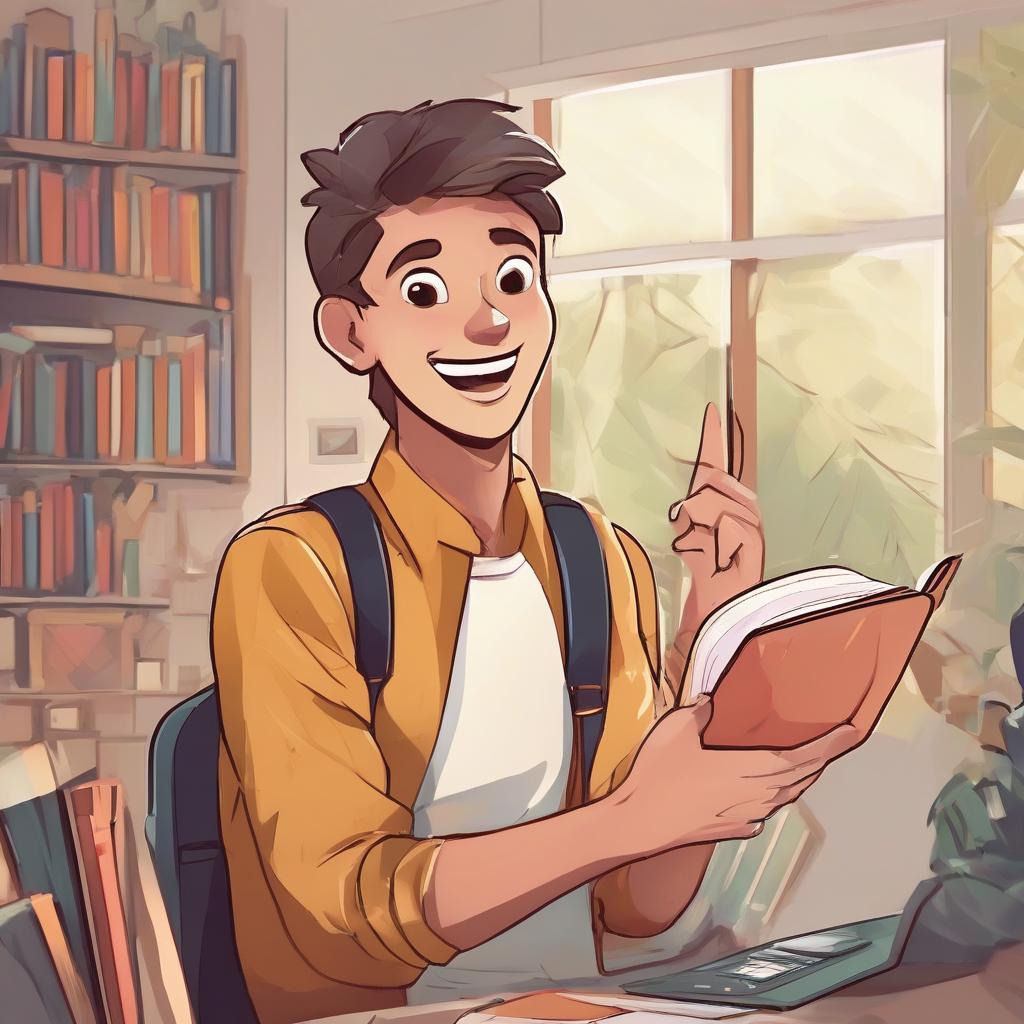 Person excited to start learning german